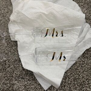 Mr. and Mrs. Champagne Flutes